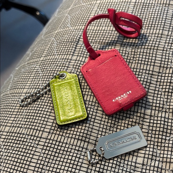 Coach Red and Lime Bag and Silver. - Picture 1 of 1